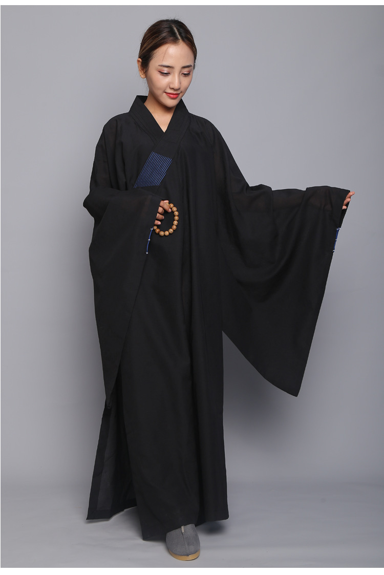 【拜佛海清】佛教用品僧服海青居士服女男诵经法会佛衣和尚服大褂