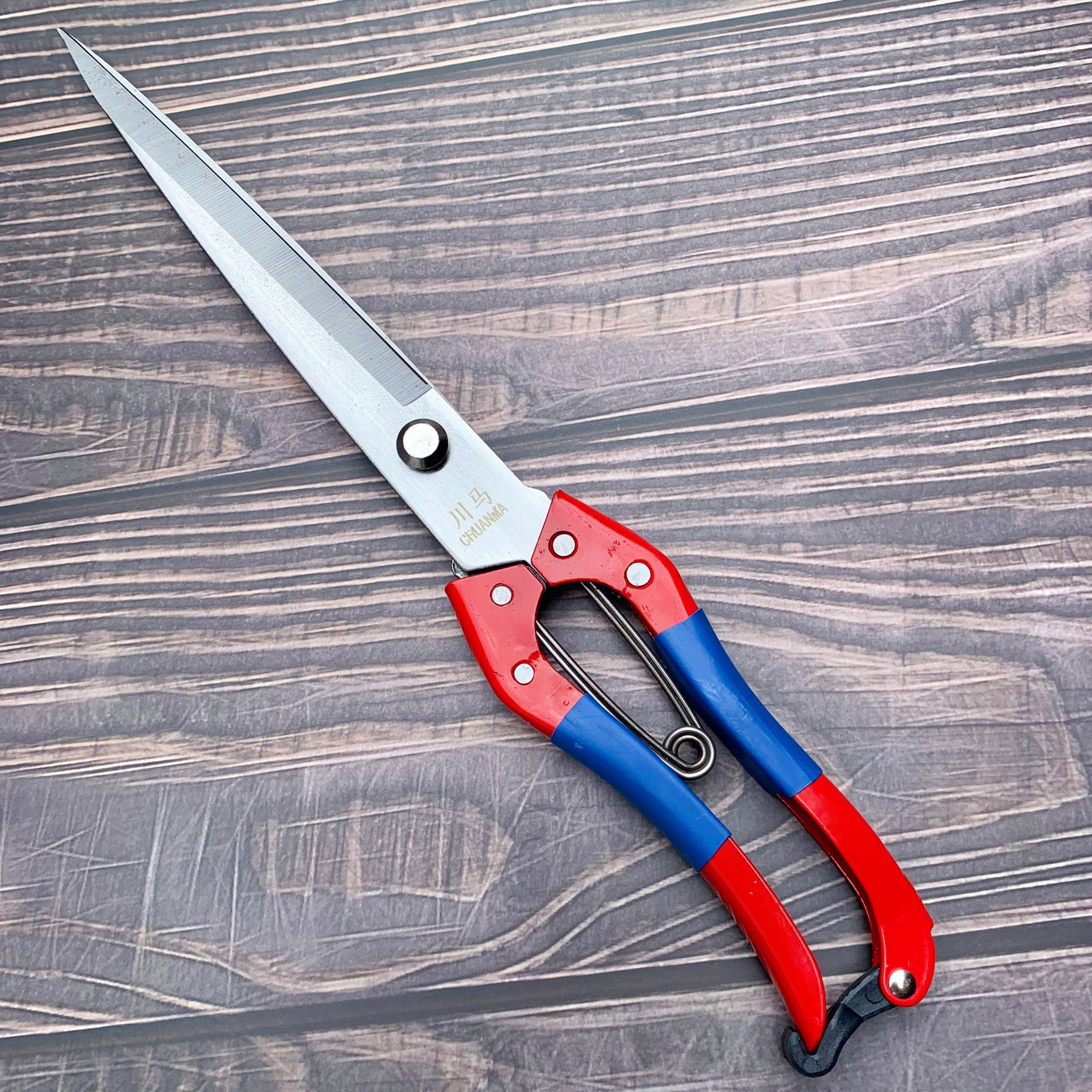 川马神牌弹簧羊毛剪刀手动羊毛剪兔毛剪大头剪