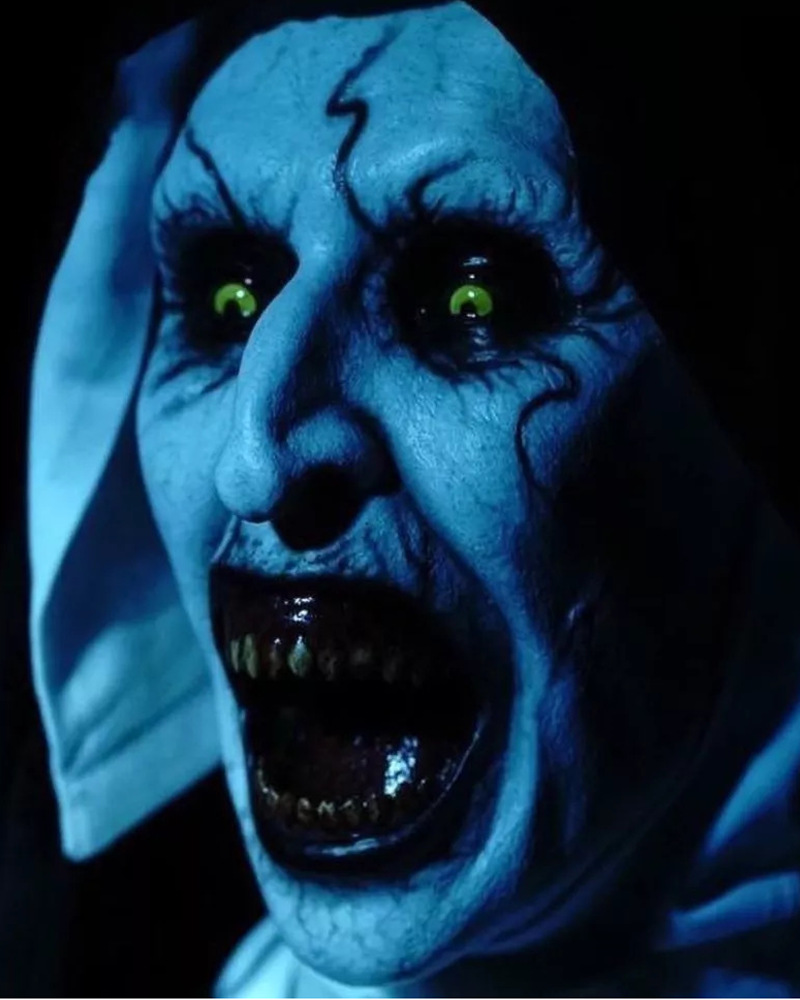 修女招魂2恐怖修女面具头套吓人万圣节鬼屋尖叫流血面具头套整人