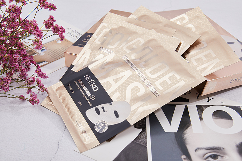 丽颜世家富勒烯24k金蜂窝面膜 保湿滋润紧致亮肤收缩毛孔抖音面膜