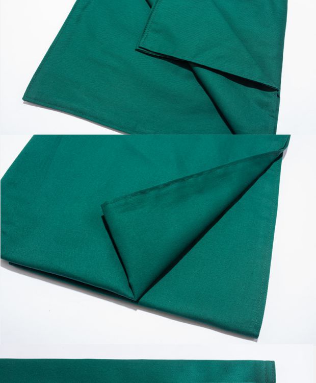 手术包布铺巾纯棉洞巾布孔巾墨绿色消毒室床单无菌方巾创巾大中单