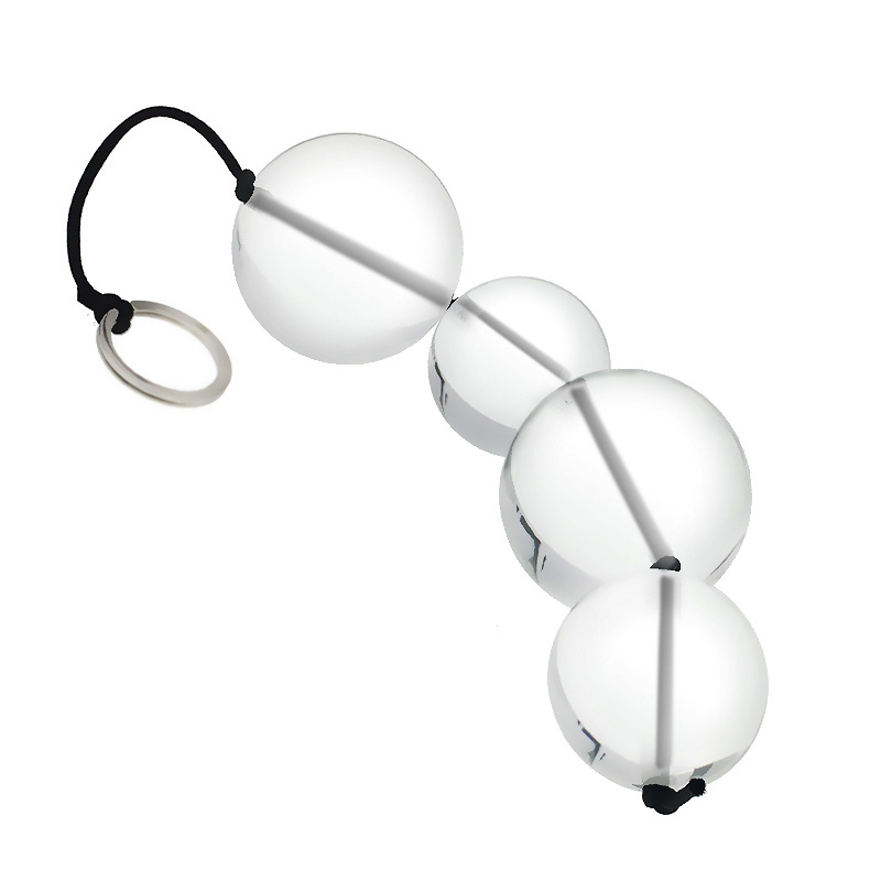 水晶玻璃拉珠后庭肛塞男女菊花刺激性工具扩肛快乐开发器另类高潮