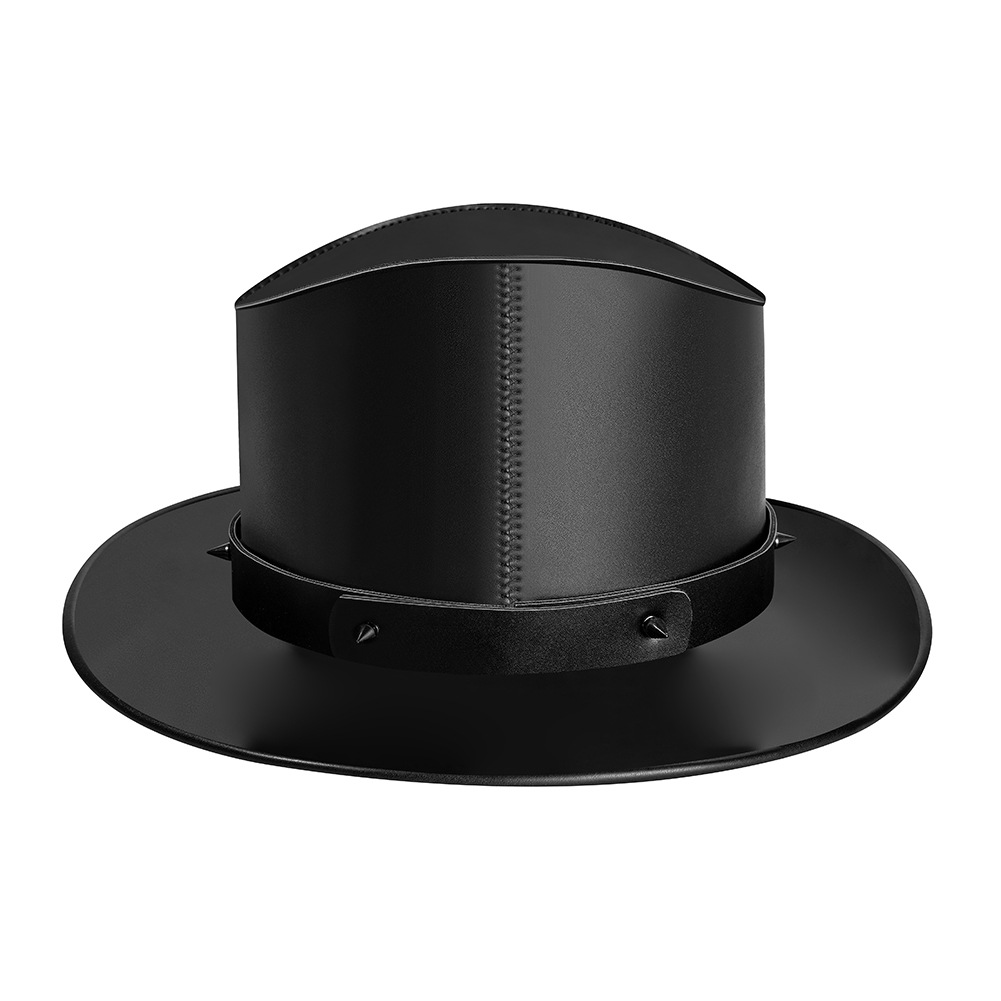 万圣节 欧美朋克瘟疫医生中性魔术帽cosplay动漫哥特绅士黑色礼帽