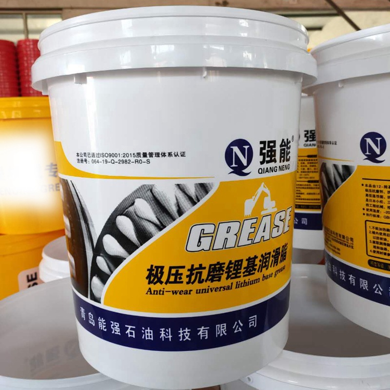 强能 极压锂基脂 高温黄油 15kg桶装工业 车用黄油 山东润滑脂厂