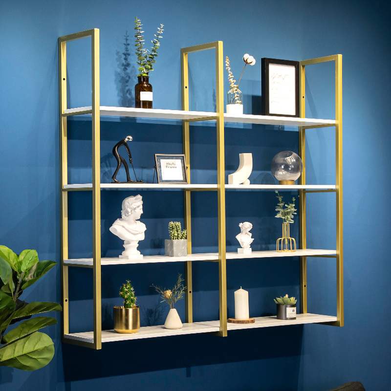 墙上货架 固定 挂墙北欧物架铁艺轻奢壁挂式书架多层60cm