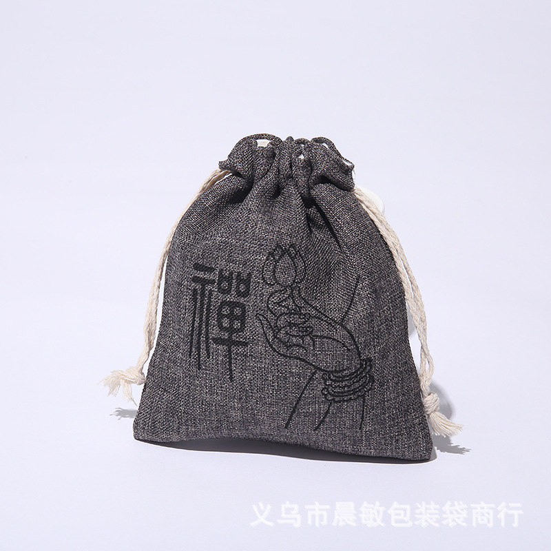 盘珠袋束口收纳袋星月凤眼抛光工具 纯棉文玩菩提盘玩佛珠袋子