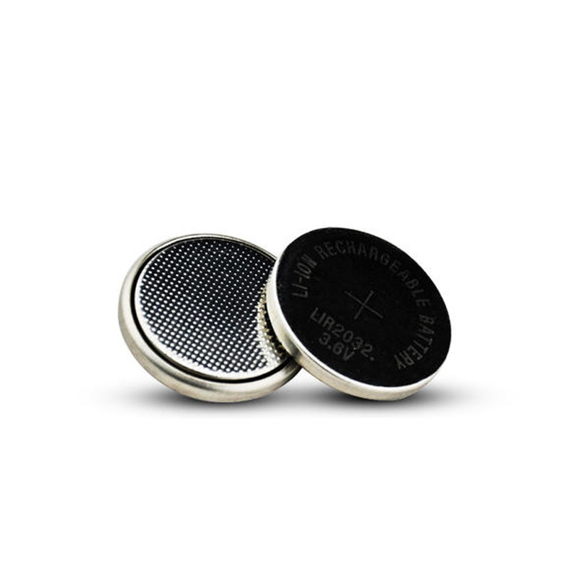 广州真明lir2032扣式锂离子电池智能家电3.6v40mah可充电纽扣电池