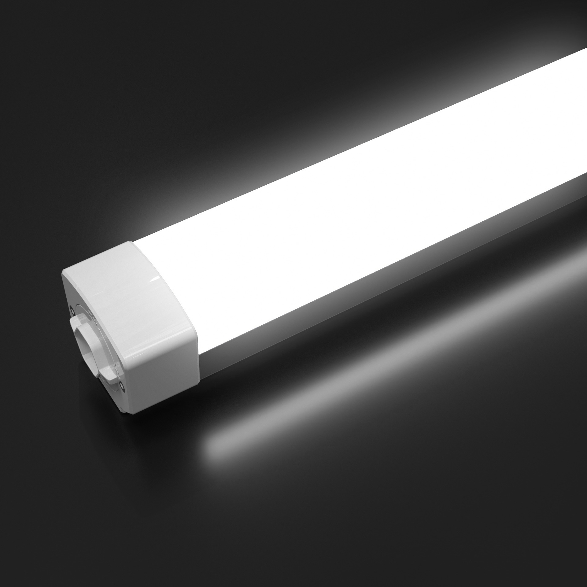 led长条形三防灯 半塑半铝防水防潮三防灯 工程地铁隧道涵洞用灯