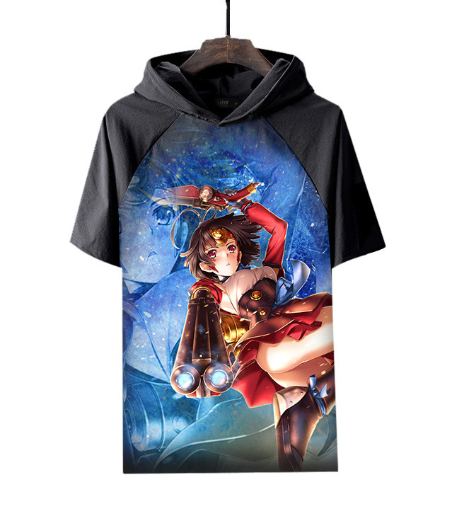 尼尔机械纪元衣服周边ebay服饰黑色短袖t恤亚马逊跨境3d衣服uc44