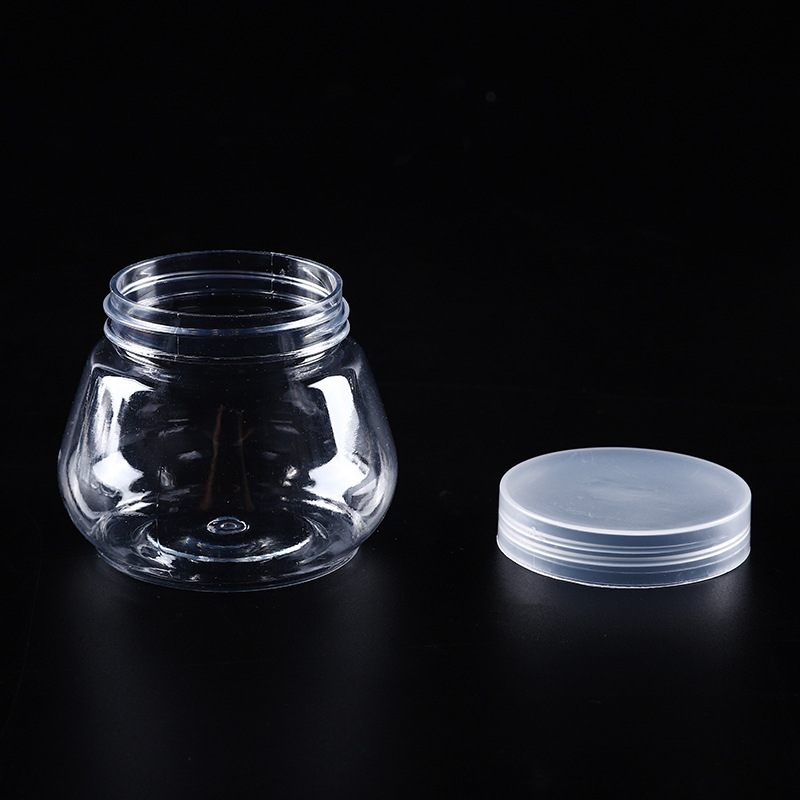 pet160ml密封糖果罐食品罐锥形塑料罐透明塑料罐厂家直销