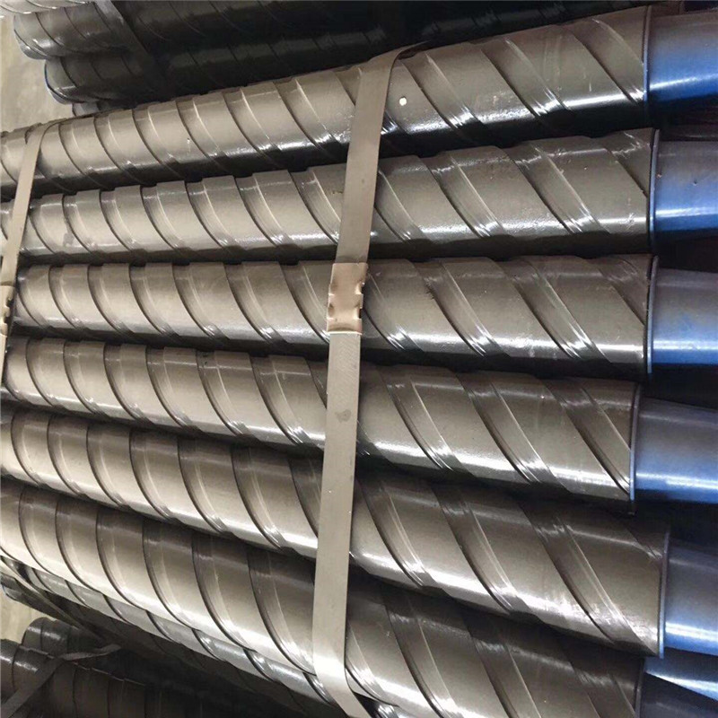 厂家直销Φ73反循环双壁螺旋钻杆 本体式宽翼片螺旋钻杆 刻槽钻杆