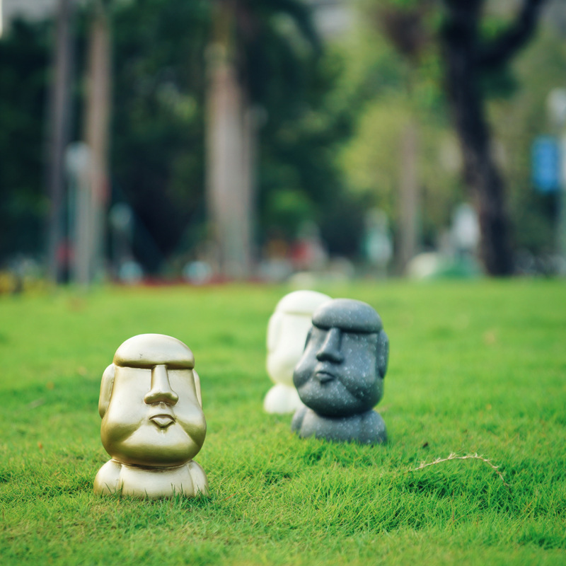 创意石像人造型复活节岛摩艾moai钱罐储学生儿童生日礼物礼品