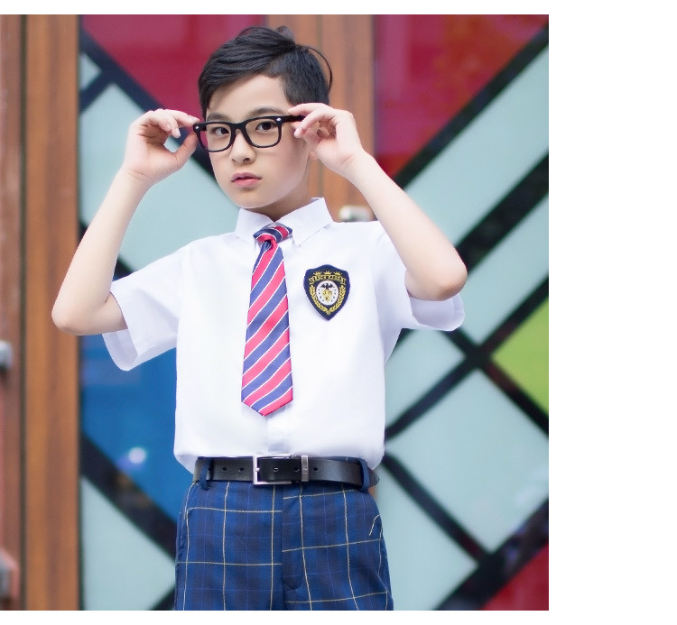 儿童领带男童韩版宝宝小学生纯色条纹格子松紧套头式演出配饰批发