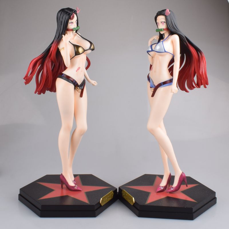 鬼灭之刃 潮流 潮牌 灶门祢豆子 泳装 站姿 盒装手办公仔摆件模型