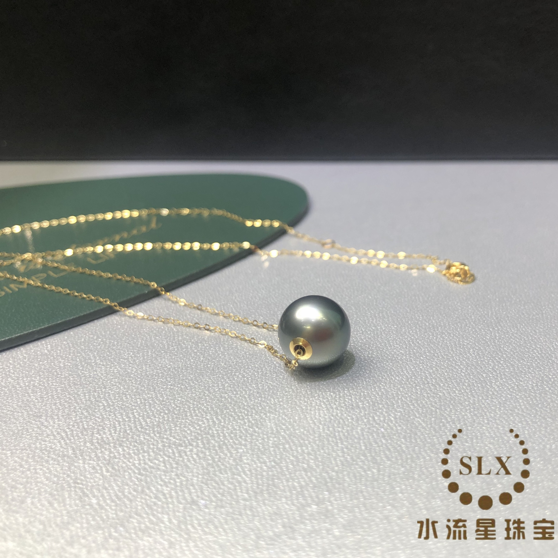 典雅款g18k路路通珍珠项链 8-9mm品质海水珍珠节日送礼一件代发