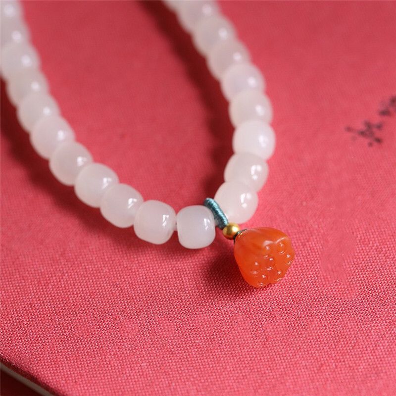 小叶紫檀手串银饰