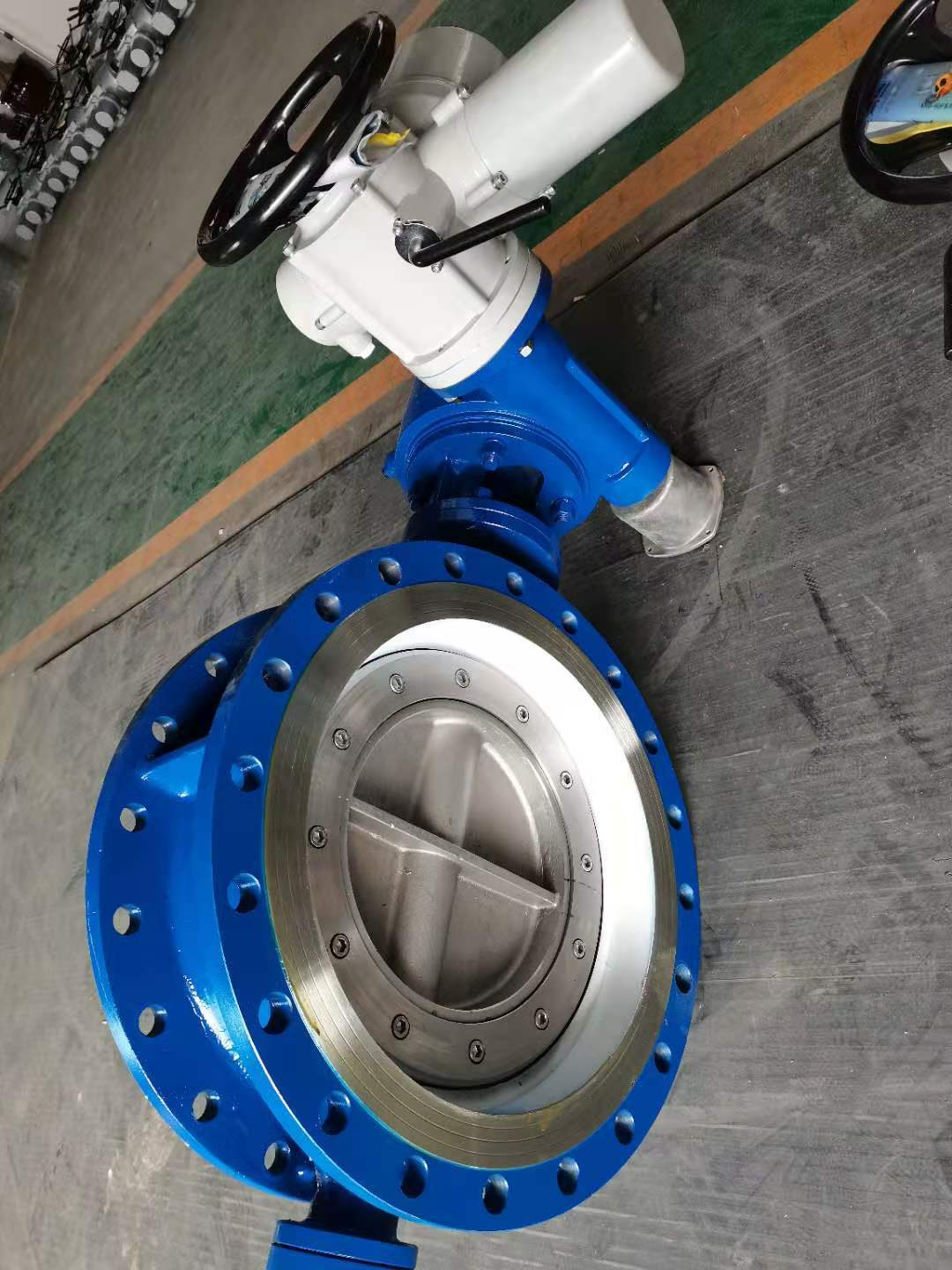 电动调节阀 电动调节不锈钢蝶阀 上海科耐迪电动法兰蝶阀d943h-阿里巴