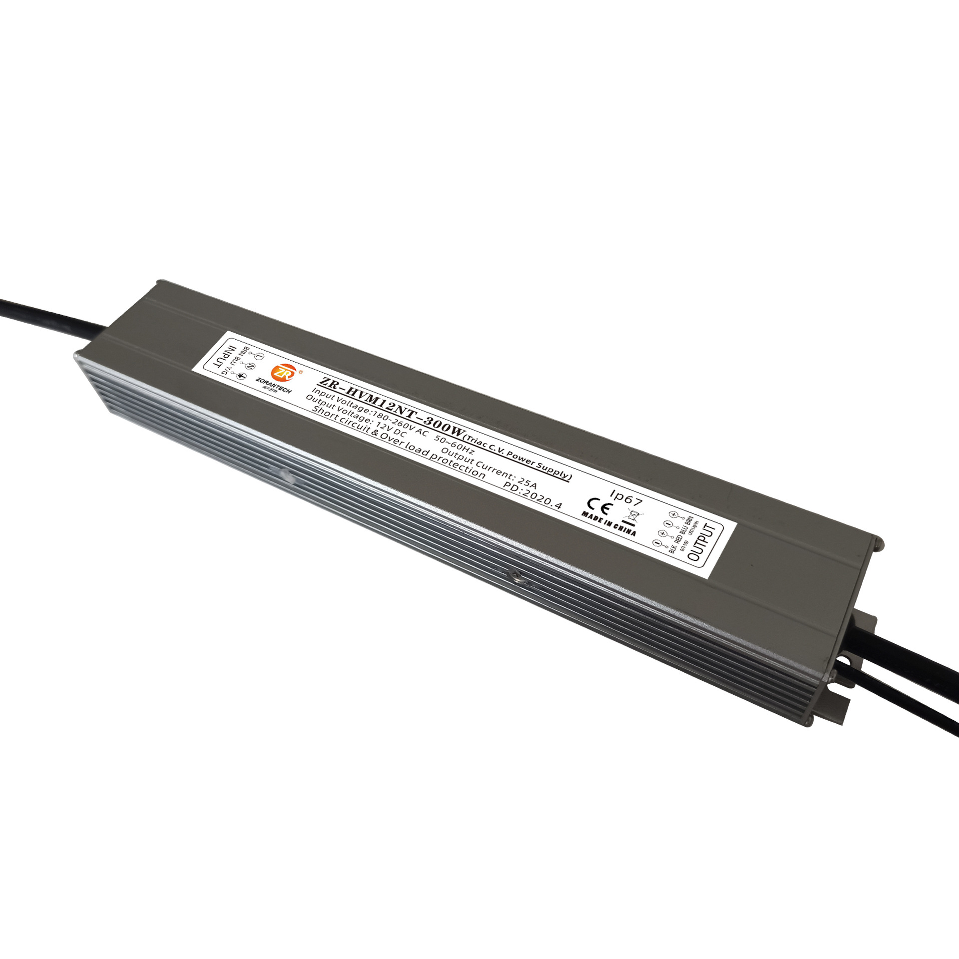 可控硅调光电源300w-400w磁吸灯12v/24v恒压防水dali调光驱动电源