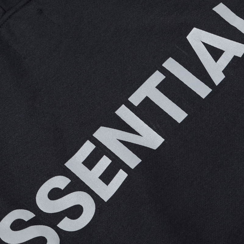 美潮fear of god连帽卫衣 fog essentials 3m反光字母宽松帽衫