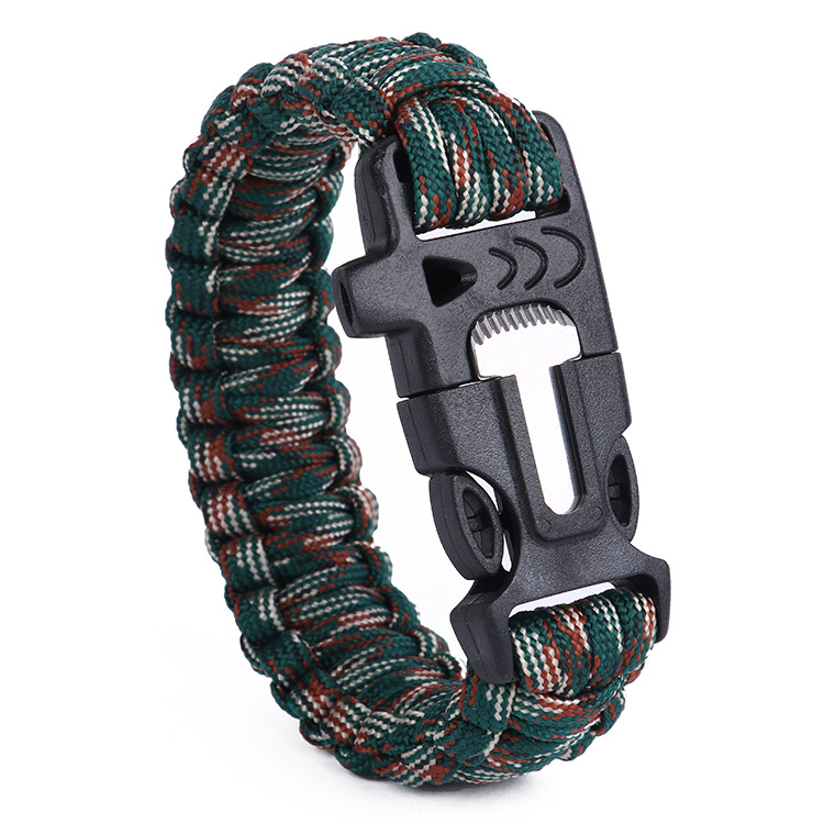 多功能伞绳手链户外求生存手镯野外求生编织求生自救手镯冒险伞绳