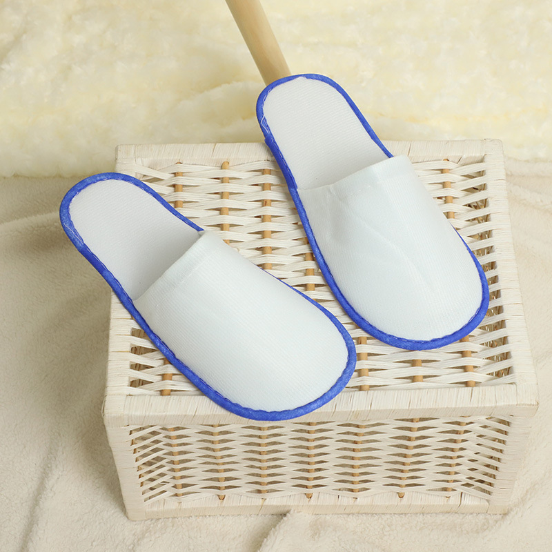 Disposable Slippers Colorful Stripes Really Beautiful Cotton Slippers Hotel Room Supplies Hotel Home Slippers