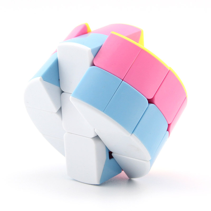 圆饼233魔方2色版二三三益智异形2阶儿童魔方玩具外贸魔方批发