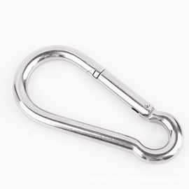 宏浩 304不锈钢弹簧扣弹簧钩登山扣户外攀岩安全扣din5299c