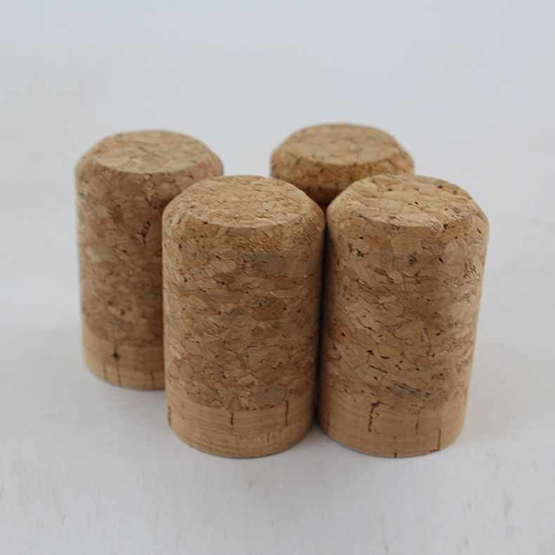 高分子洋酒木盖t型红酒盖复合软木塞子玻璃密封木塞美式酒木塞子
