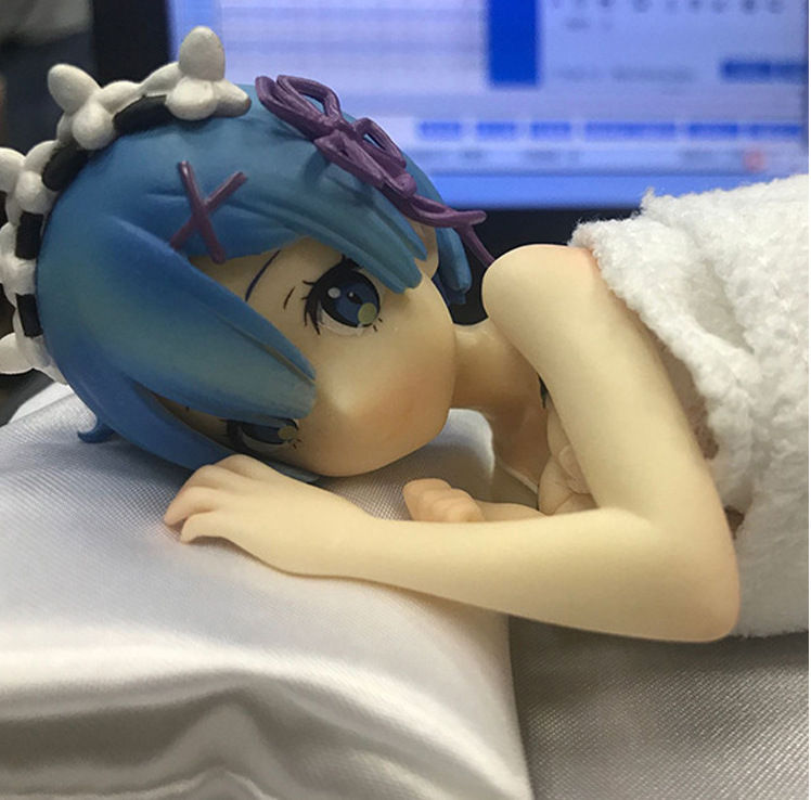 从零开始的异世界生活 内衣蕾姆 rem 雷姆 陪睡睡姿手办模型
