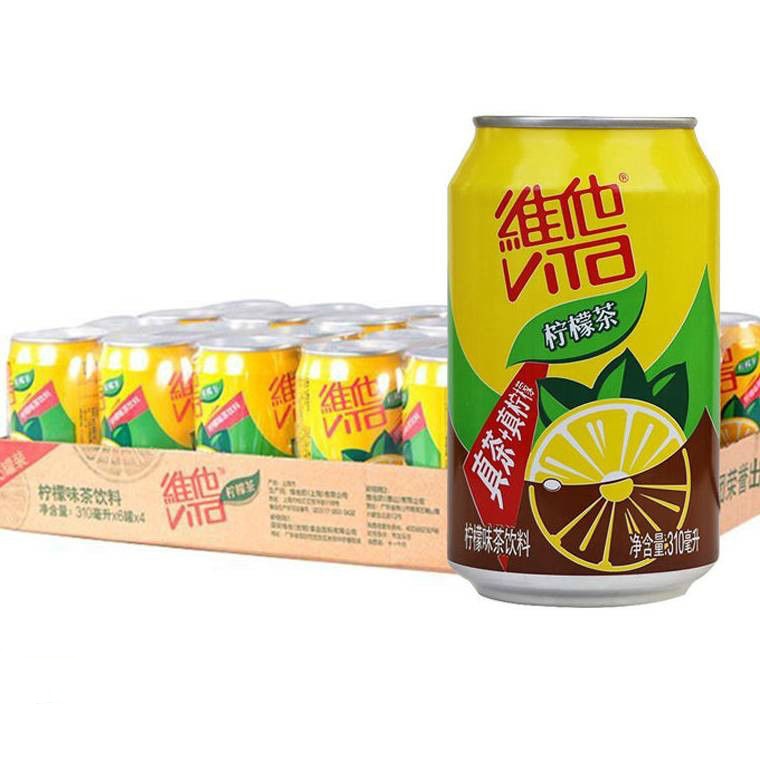 24罐整箱包邮维他奶柠檬茶310ml真茶饮料真柠檬维他下午茶罐装