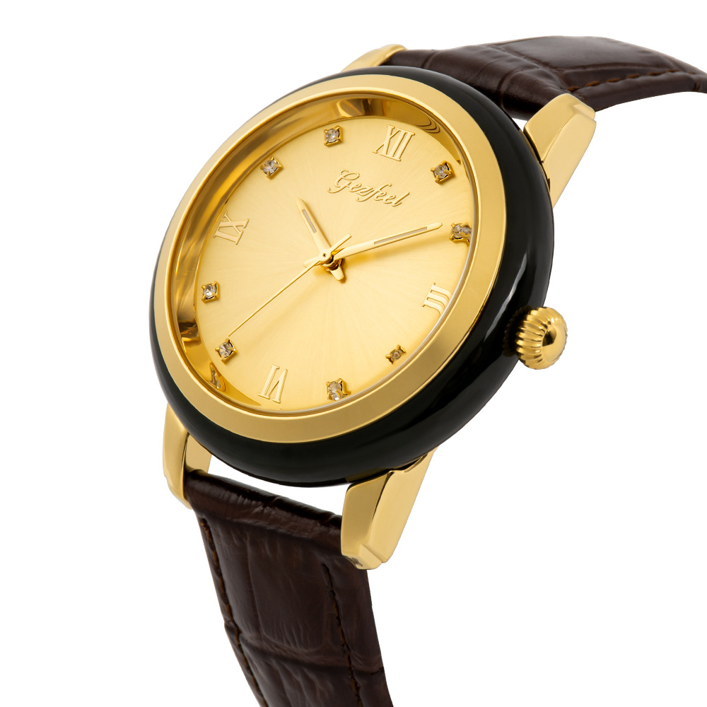 和田玉厂家供应戈菲尔gezfeel金镶玉手表支持一件代发