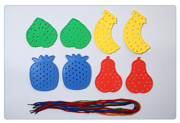 儿童益智玩具水果动物穿线板手动早教启蒙玩具手眼协调锻炼注意力