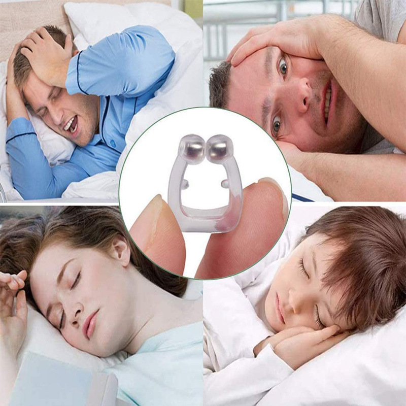 亚马逊爆款nose clip磁鼻夹止鼾器 迷你硅胶止鼾神器stop snoring