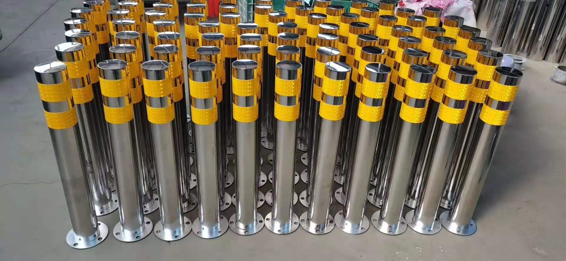 柱预埋活动型道路警示304不锈钢警示不锈钢路桩反光隔离桩