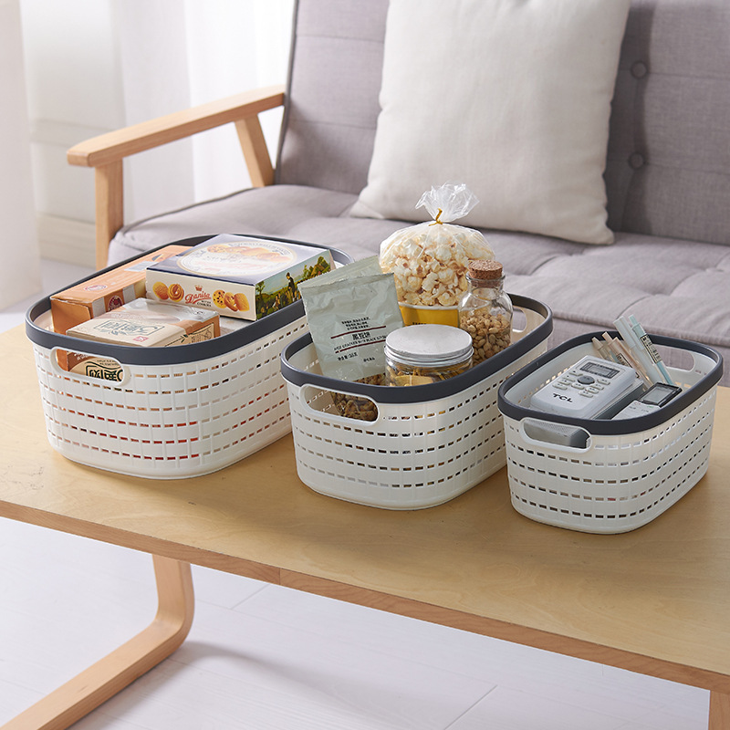 Factory Direct Sales Storage Basket Simple Fashion Storage Basket Sundries Storage Organizing Basket 0337