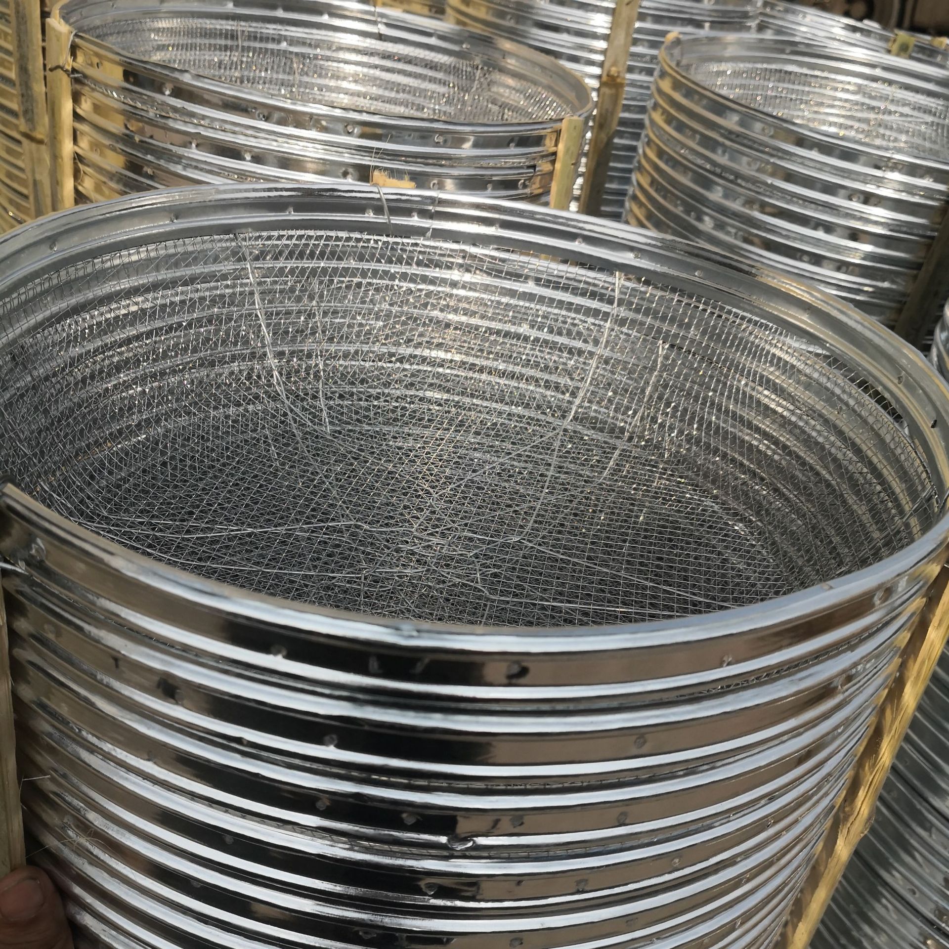 5#和44#家用铁筛子 筛沙筛菜籽用十元百货批发-阿里巴巴