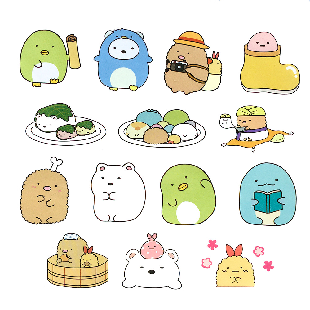 40张日本角落生物sumikkogurashi涂鸦贴纸水杯行李箱不干胶贴画