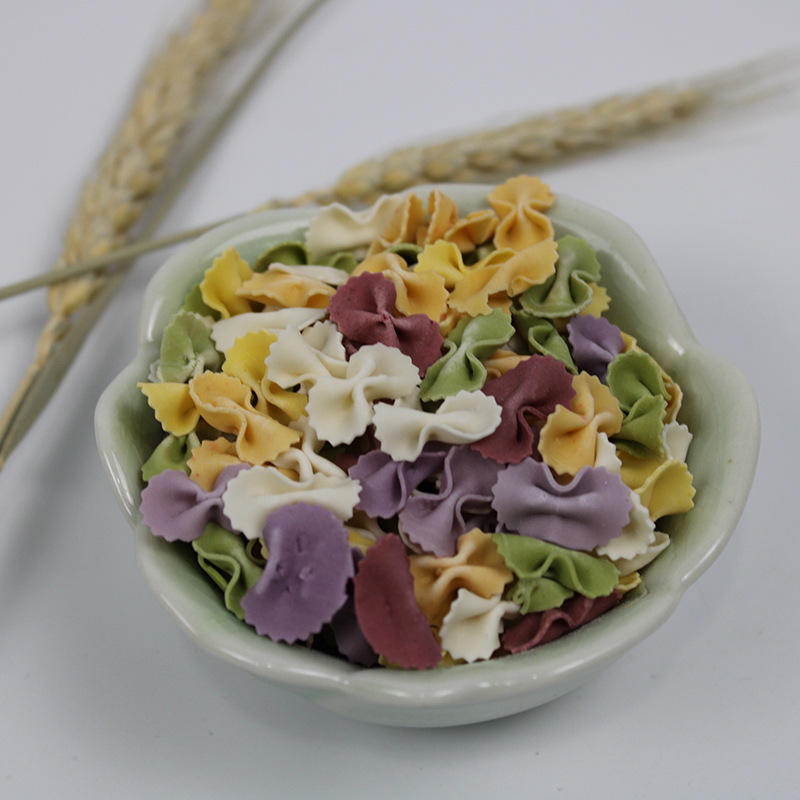 厂家批发儿童蝴蝶面果蔬面五彩面均衡营养婴儿辅食蝴蝶面