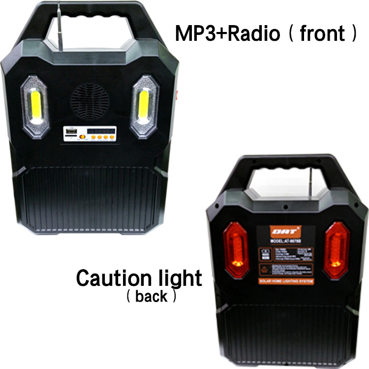 Solar Lighting System Radio Mp3 Multi-Function Usb Mobile Phone Charging Outdoor Camping Can Rechargeable Light