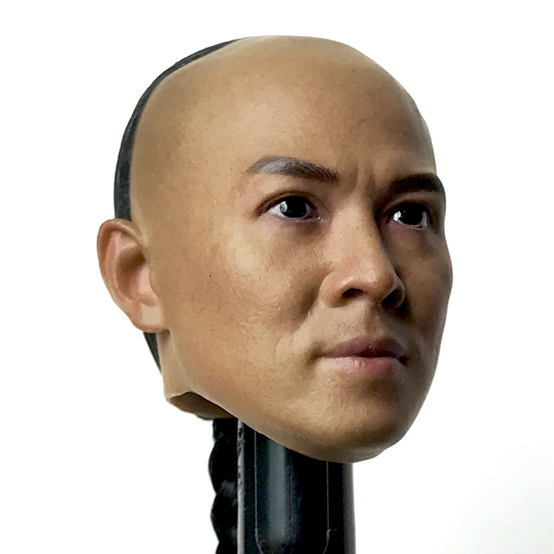 定制pvc仿真写实人物李连杰人头 来图来样定制各类明星写实人头