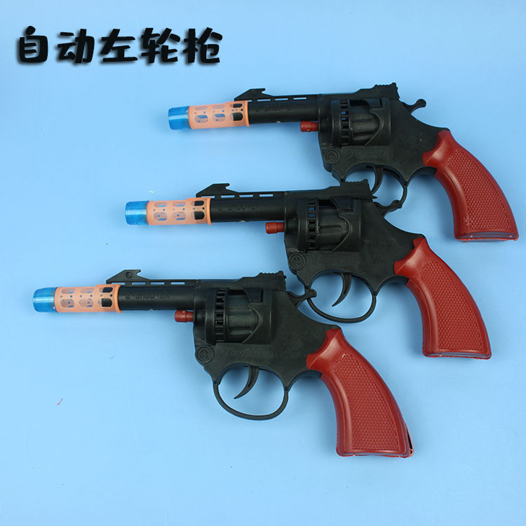 砸炮枪纸炮枪塑料玩具枪影视道具左轮砸炮信号7080后经典玩具批发