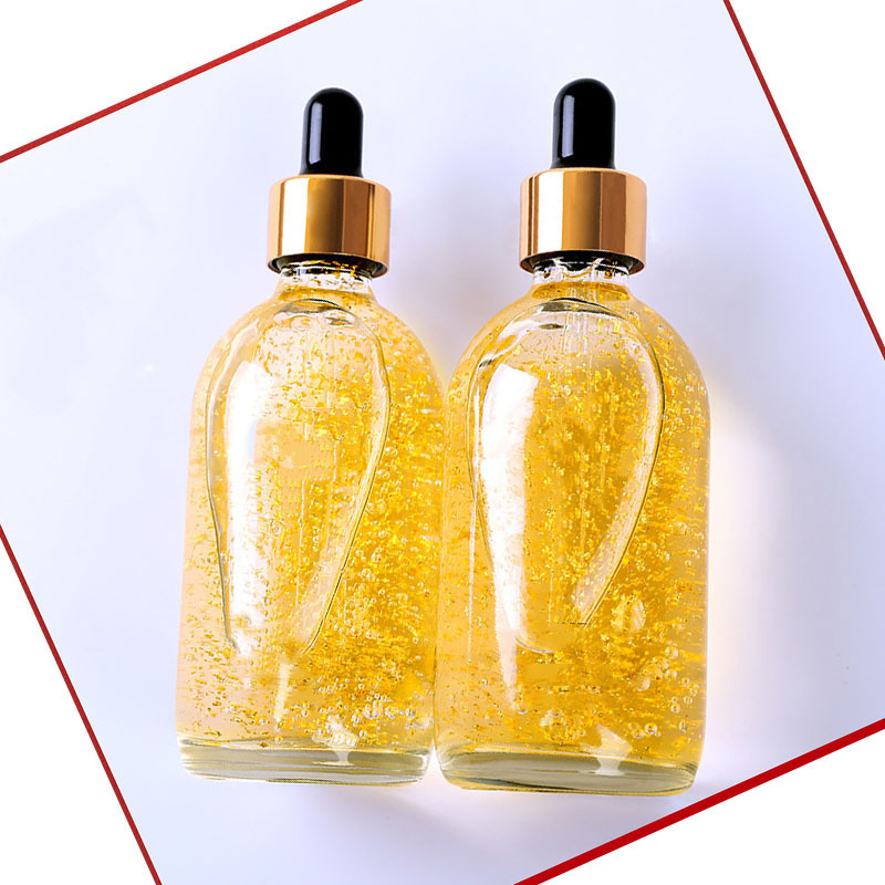 24k黄金精华液 玻尿酸原液维生素烟酰胺提肤亮色面部液态精华批发