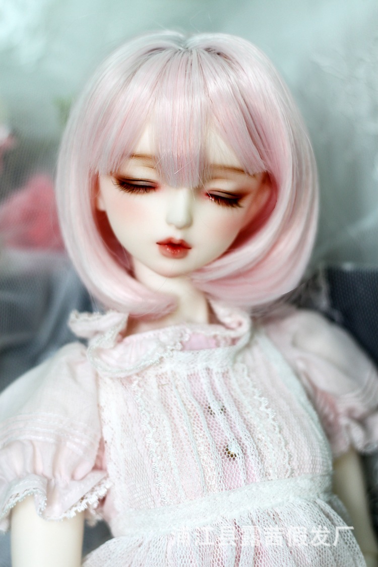 纵秀bjd sd 时尚 叶罗丽娃娃假发 齐刘海bobo头假毛头套 现货批发