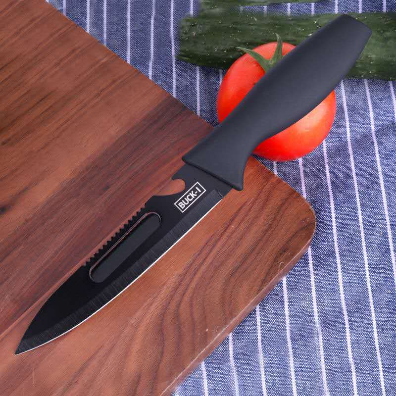 Stainless Steel Knife Set Chef Knife Yangjiang Retro Stainless Steel Kitchen Knife Paring Knife Knife Holder Cutting Board Knife Set Wholesale