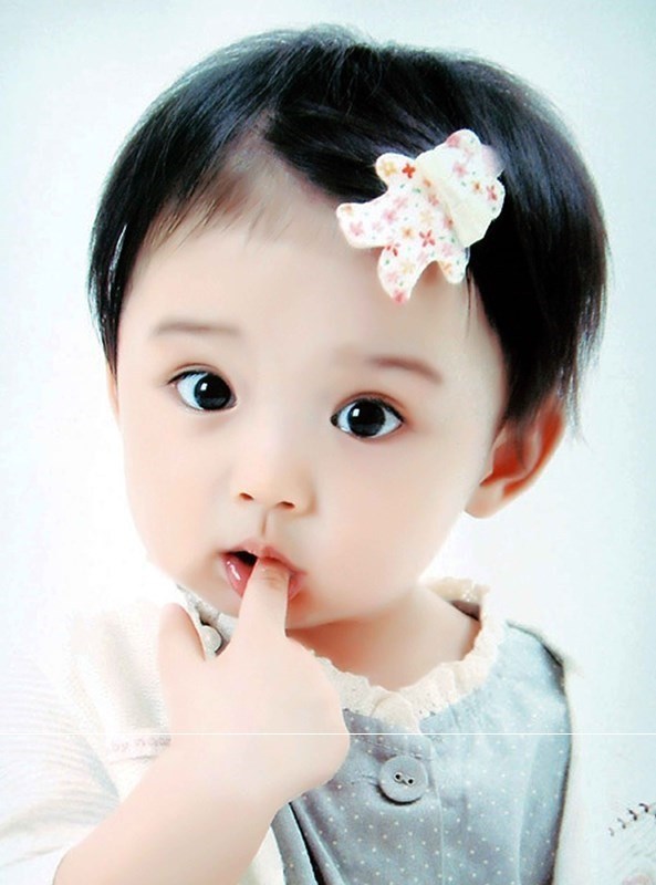 漂亮娃娃墙贴画可爱宝宝图片孕妇胎教海报女孩刘楚恬小孩壁萌.