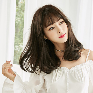 义乌厂家批发假发女自然逼真内扣蓬松卷发大波浪化纤假发头套现货