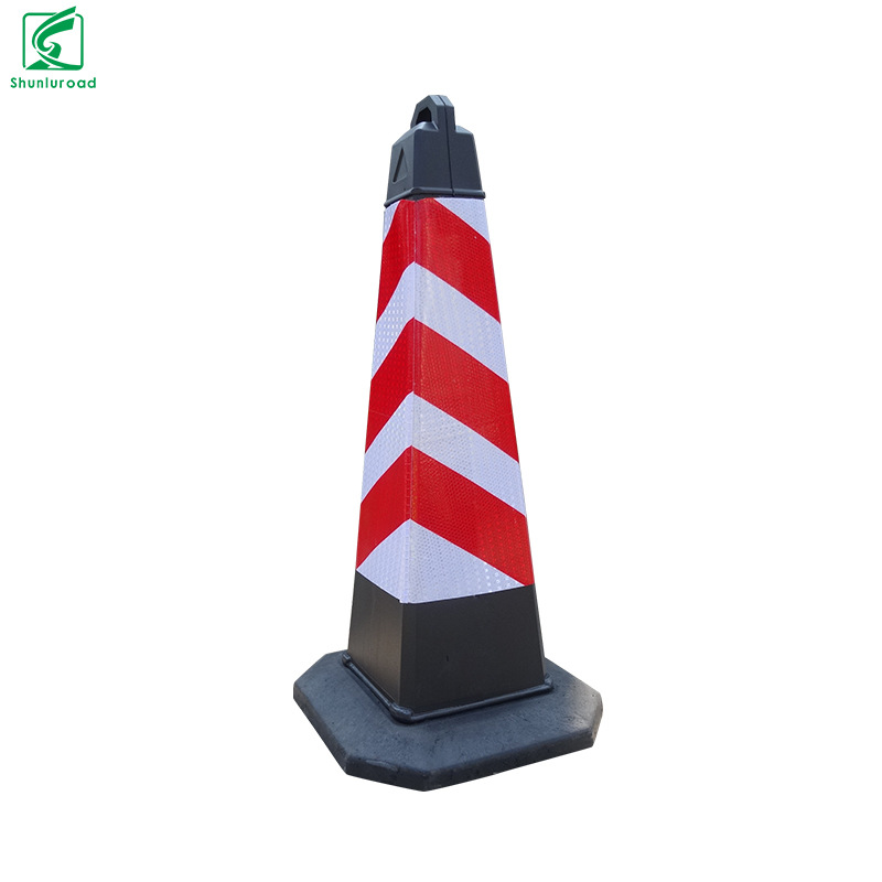 720交通高速方锥 橡胶广告箱路锥 顺路吹塑hdpe反光锥 雪糕桶