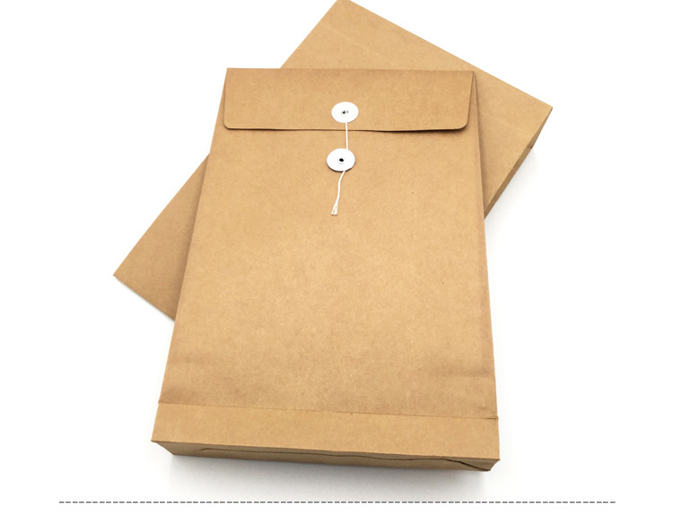 盛泰25个装空白档案袋加厚无酸纸文件袋a4资料袋大容量收纳袋