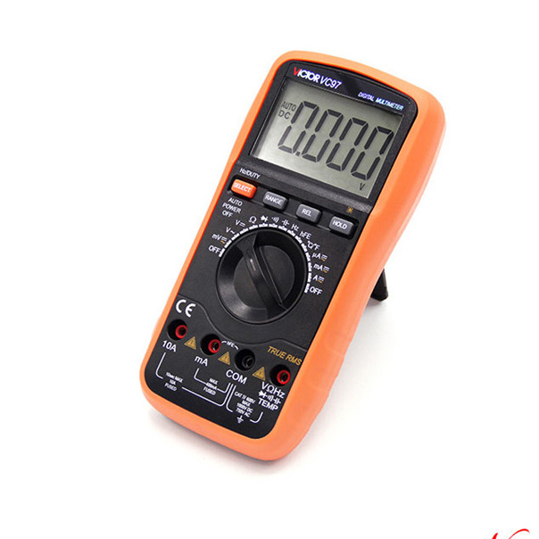 胜利vc97数字万用表 带背光 自动量程 带真有效值功能 频率 电容