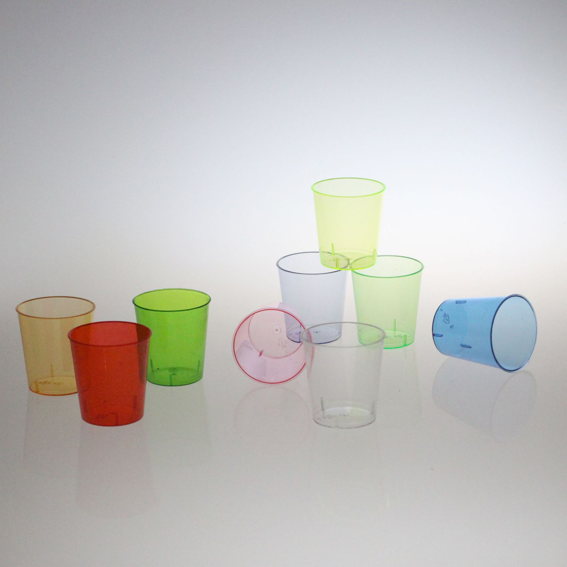厂家货源一次性塑料ps跨境专供shot杯硬质塑料小酒杯试饮杯子弹杯